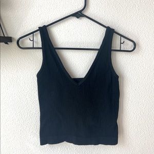 Black V-Neck Tank